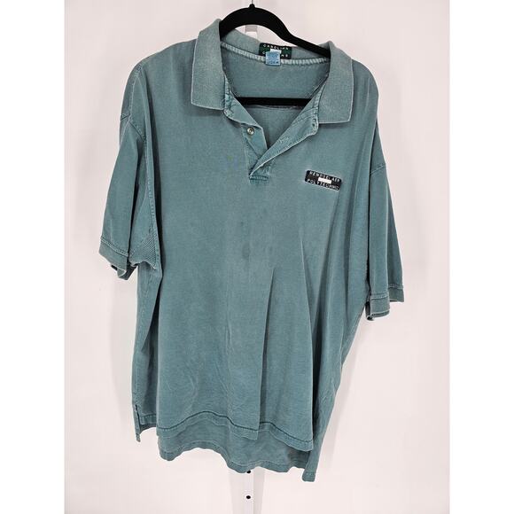 Carolina Cotton Men's Teal Rensselaer Polytechnic Hi-Low Polo Size XL - Picture 1 of 4